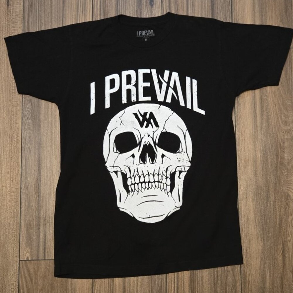 I Prevail Band Logo‎ Tee "It's About to Get Rowdy" Size Med Skull Excellent